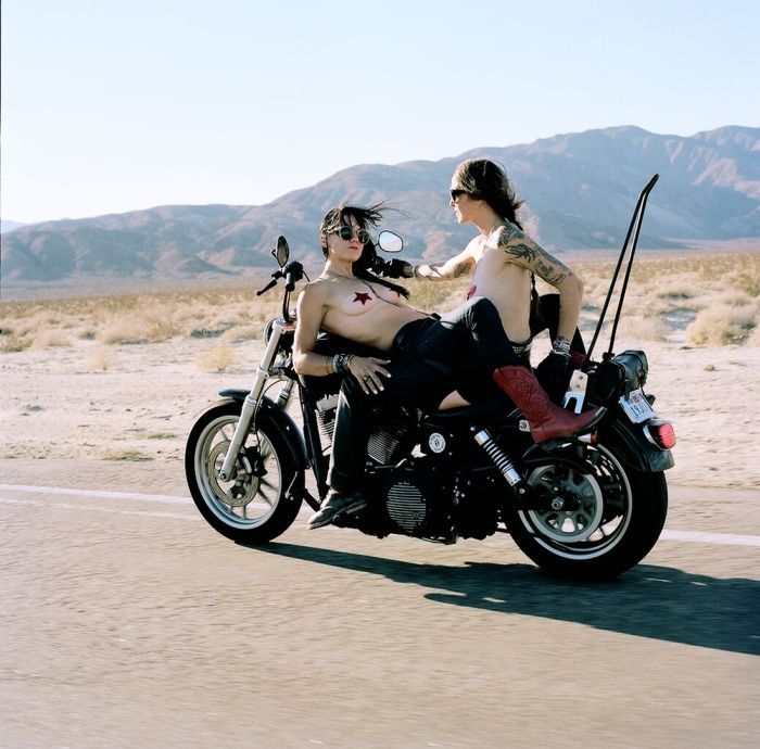 Girls on a motorcycle in Hamamatsu