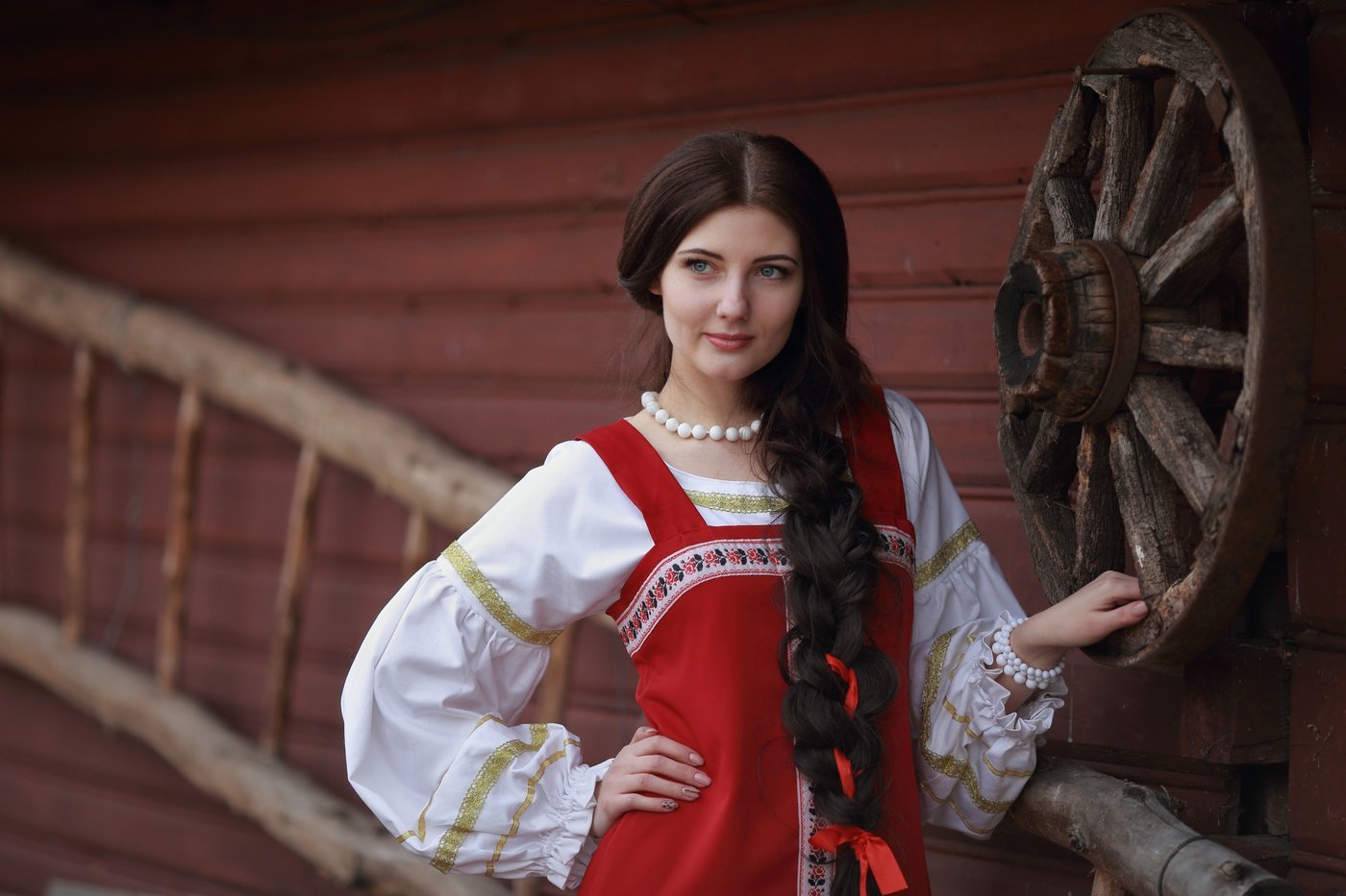 Girls in Slavic costumes in Hamamatsu